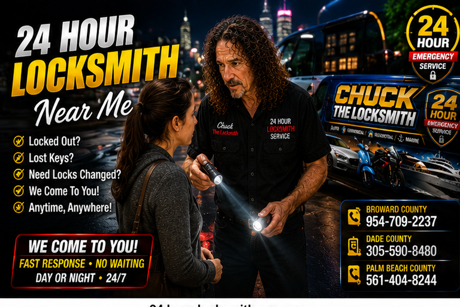 24 hour emergency locksmith service for urgent lock and key help.