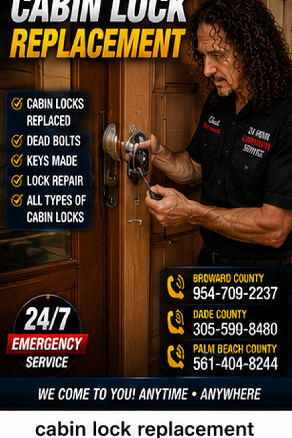 Marine locksmith service for boats, yachts and watercraft keys.