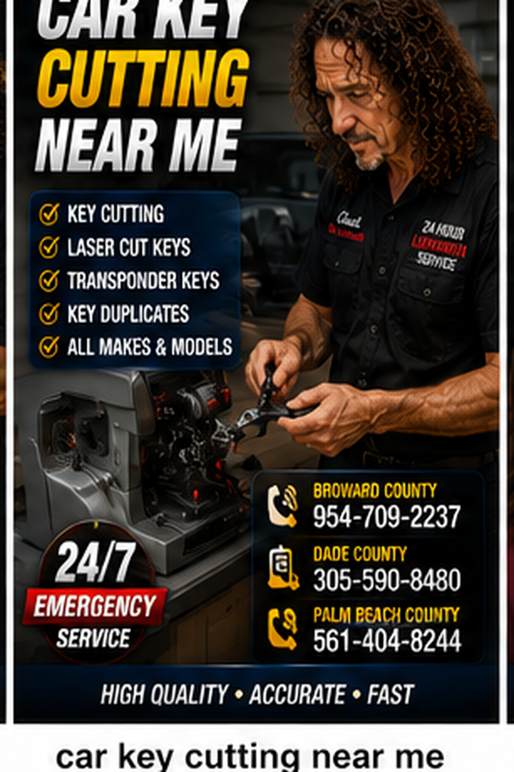 Car key replacement service for lost, broken or spare keys.