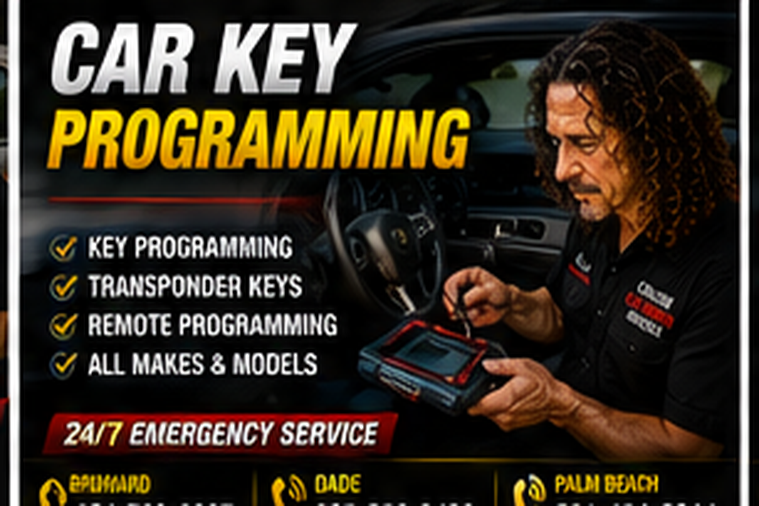 Car key replacement service for lost, broken or spare keys.
