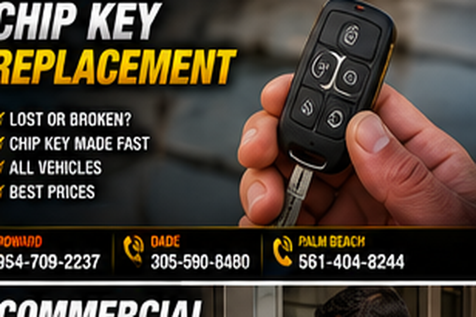 Key fob, remote and transponder key programming service.