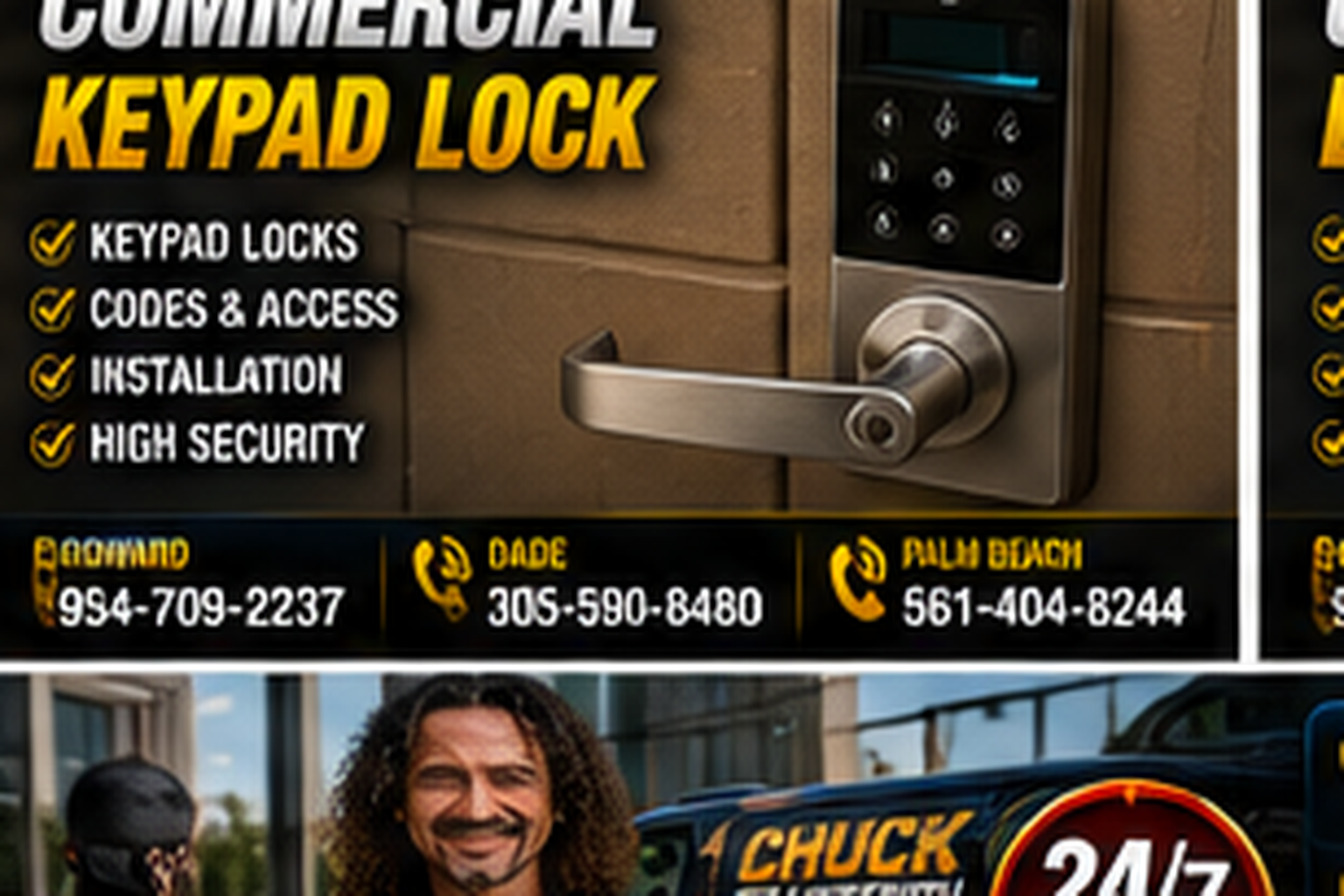 Commercial locksmith service for business locks, doors and access control.