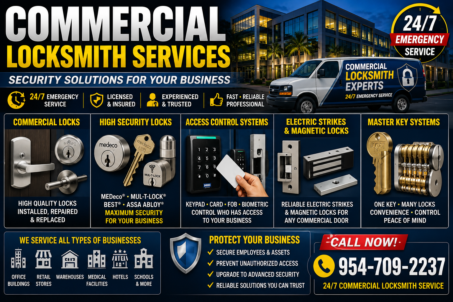 Commercial locksmith service