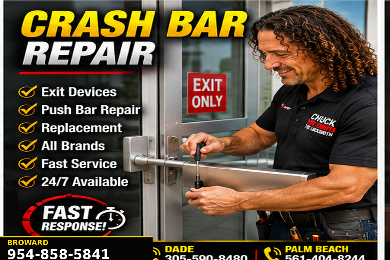Commercial locksmith service for business locks, doors and access control.