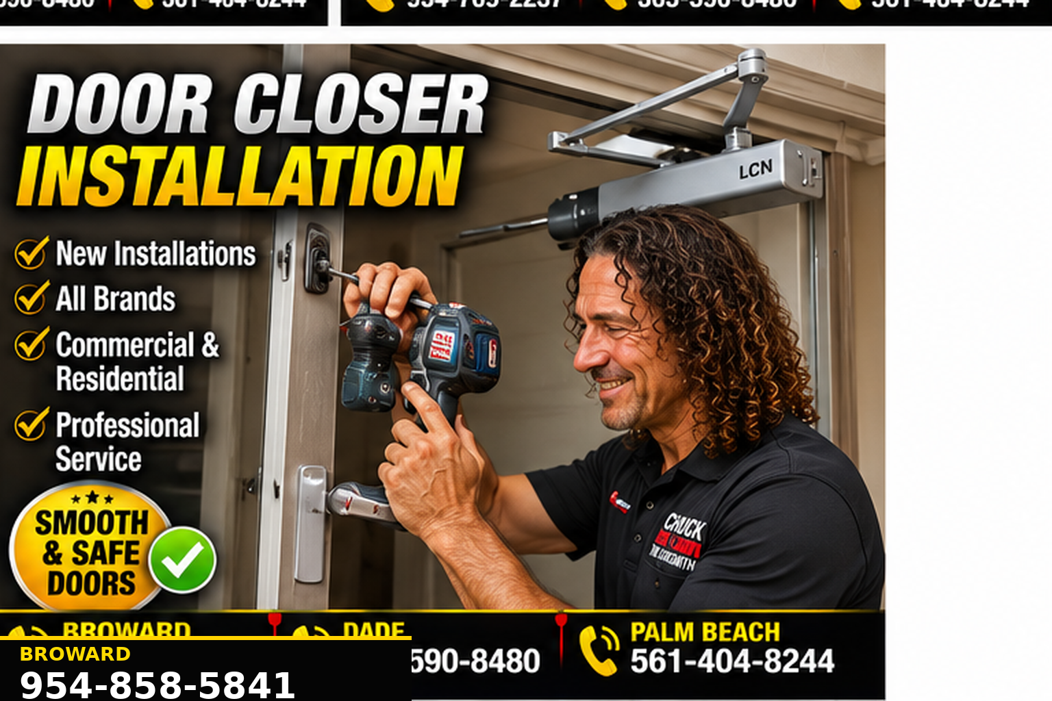 Commercial locksmith service for business locks, doors and access control.