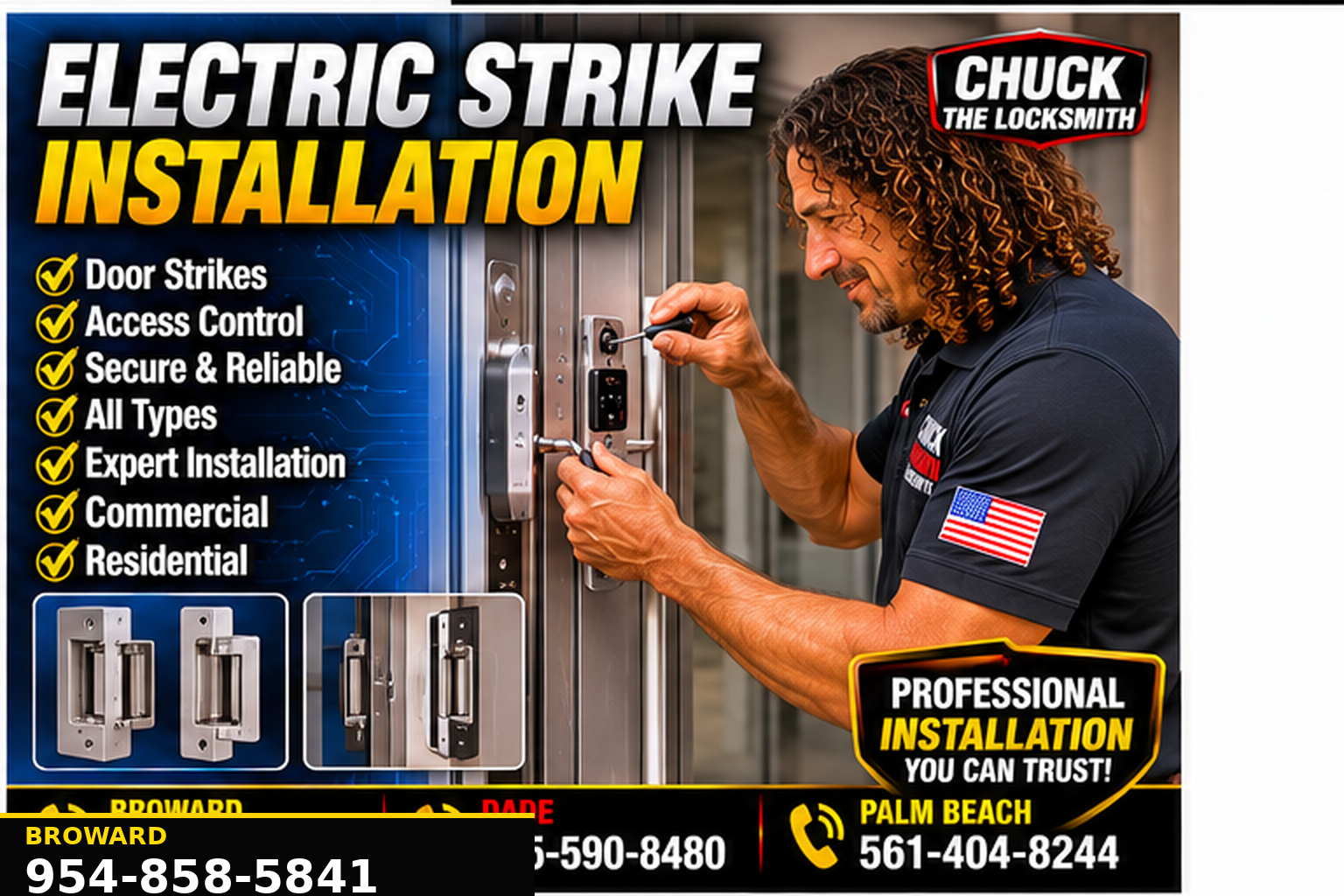 Commercial locksmith service for business locks, doors and access control.