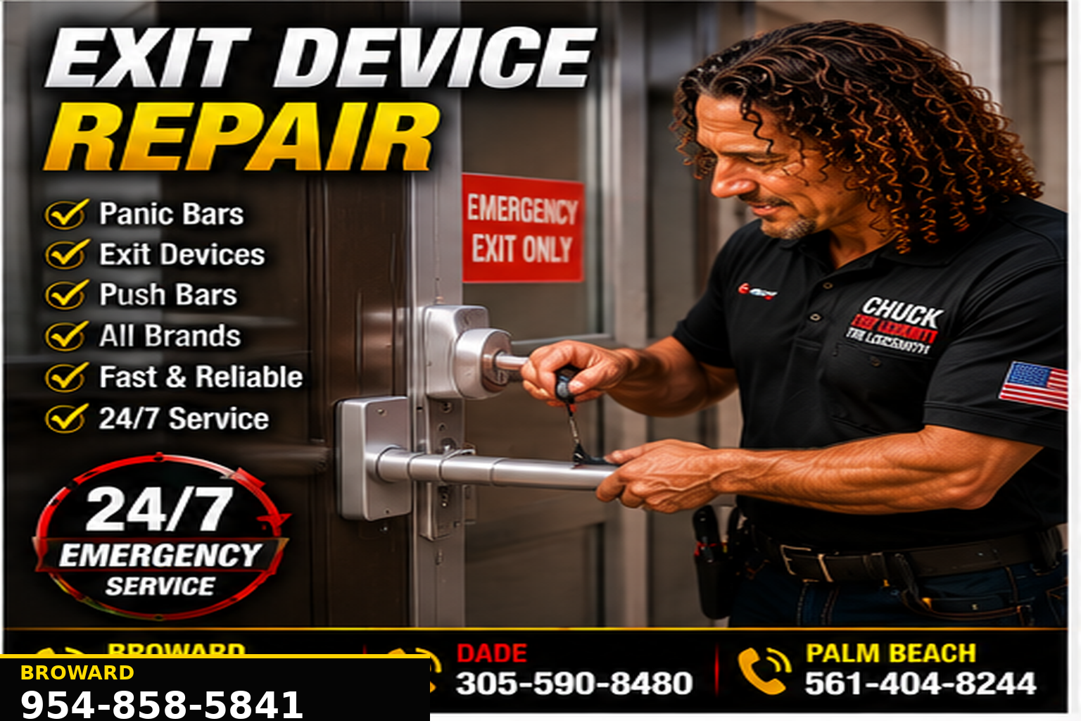 Commercial locksmith service for business locks, doors and access control.
