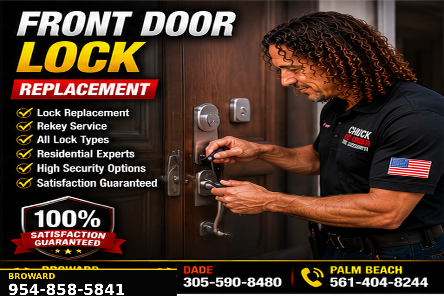 Residential locksmith service for home locks, rekeying and lock changes.