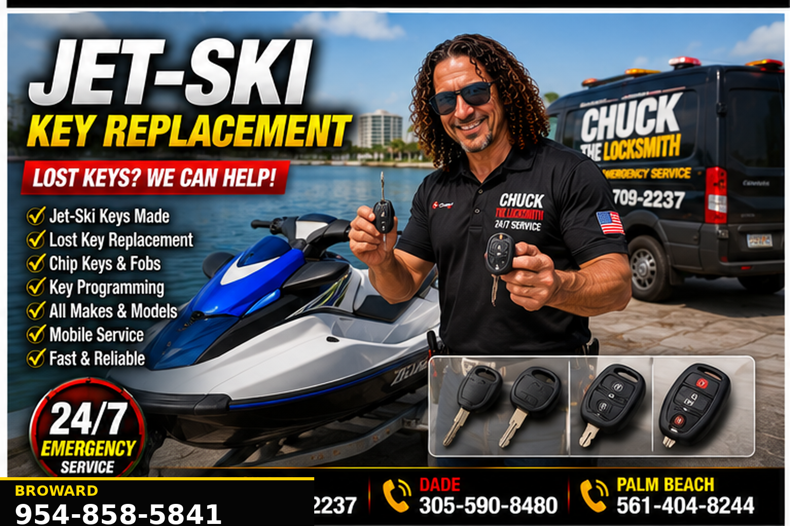 Jet Ski Key Replacement Pembroke Pines