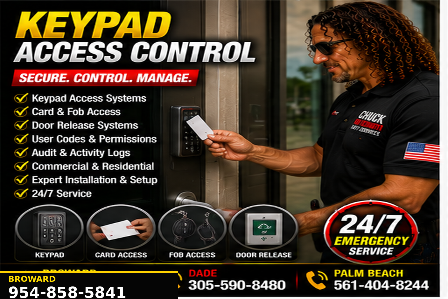 Commercial locksmith service for business locks, doors and access control.
