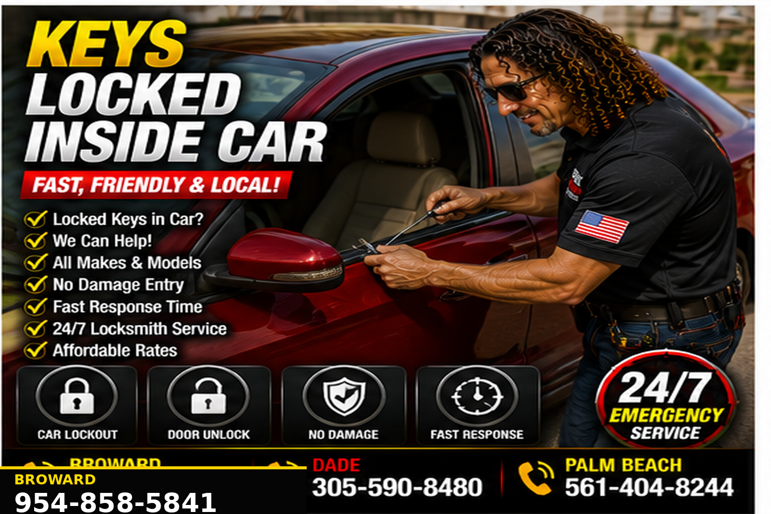 Keys Locked Inside Car locksmith service.