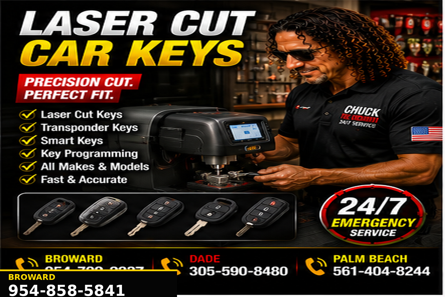 Car key replacement service for lost, broken or spare keys.
