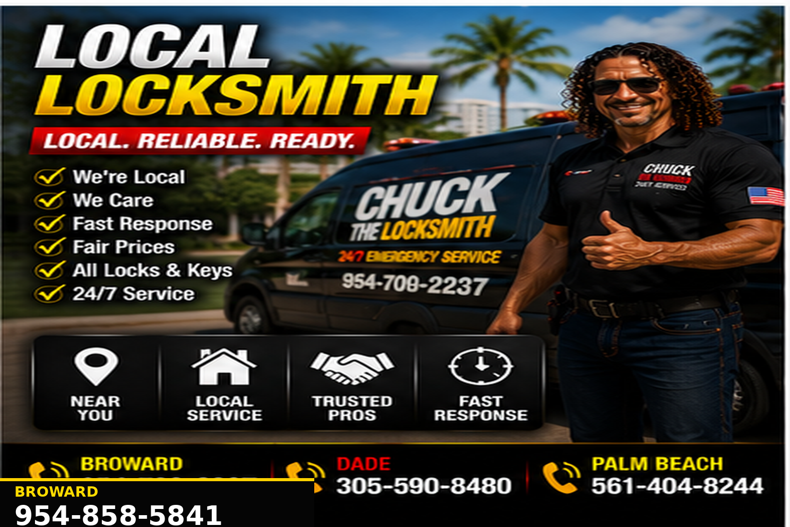 Mobile local locksmith service for nearby lock and key help.
