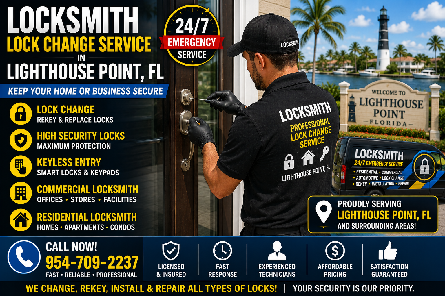 Locks Changed Lighthouse Point locksmith service