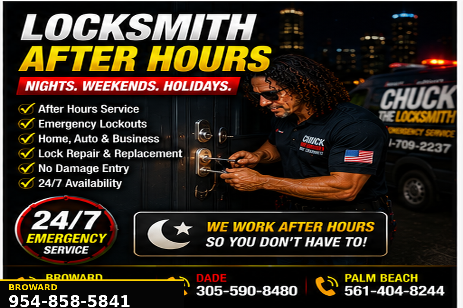 Locksmith After Hours locksmith service.