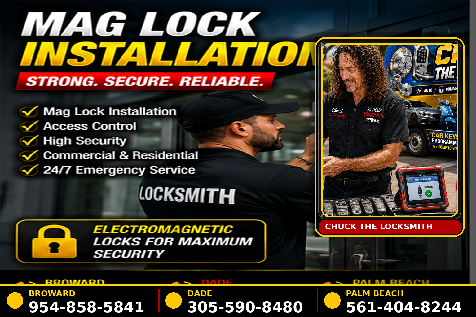Commercial locksmith service for business locks, doors and access control.