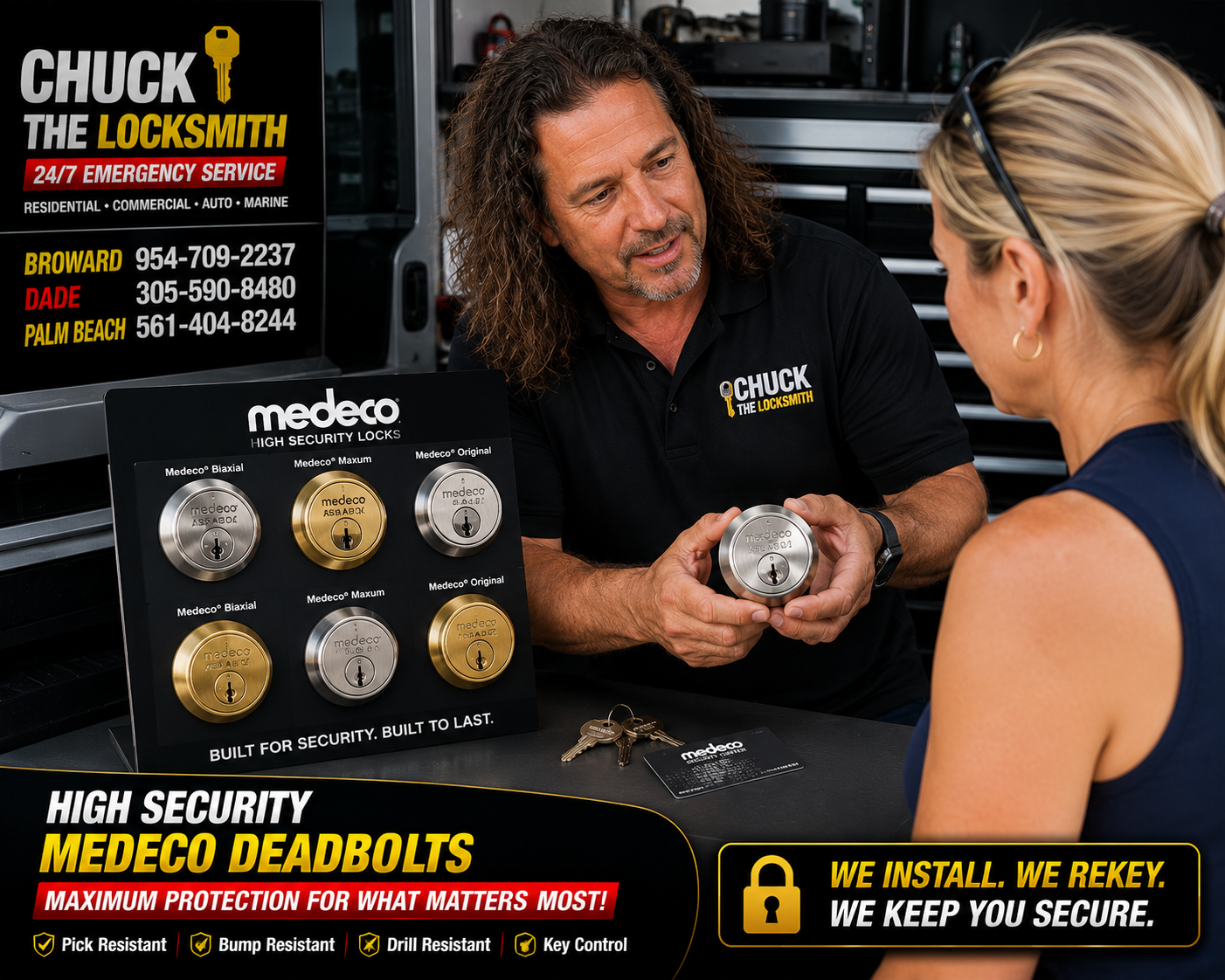 Commercial locksmith service for business locks, doors and access control.