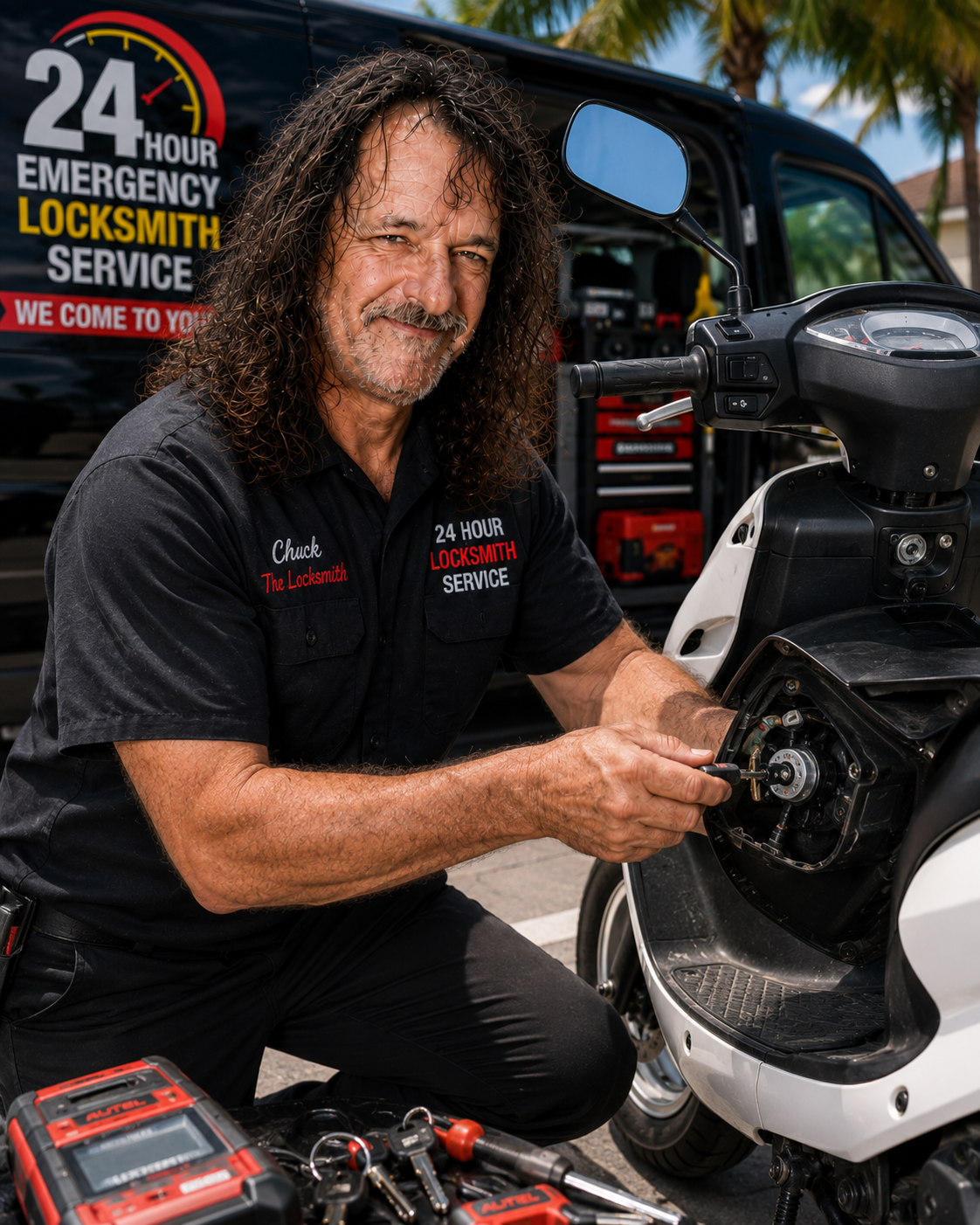 Ignition key and ignition repair locksmith service.