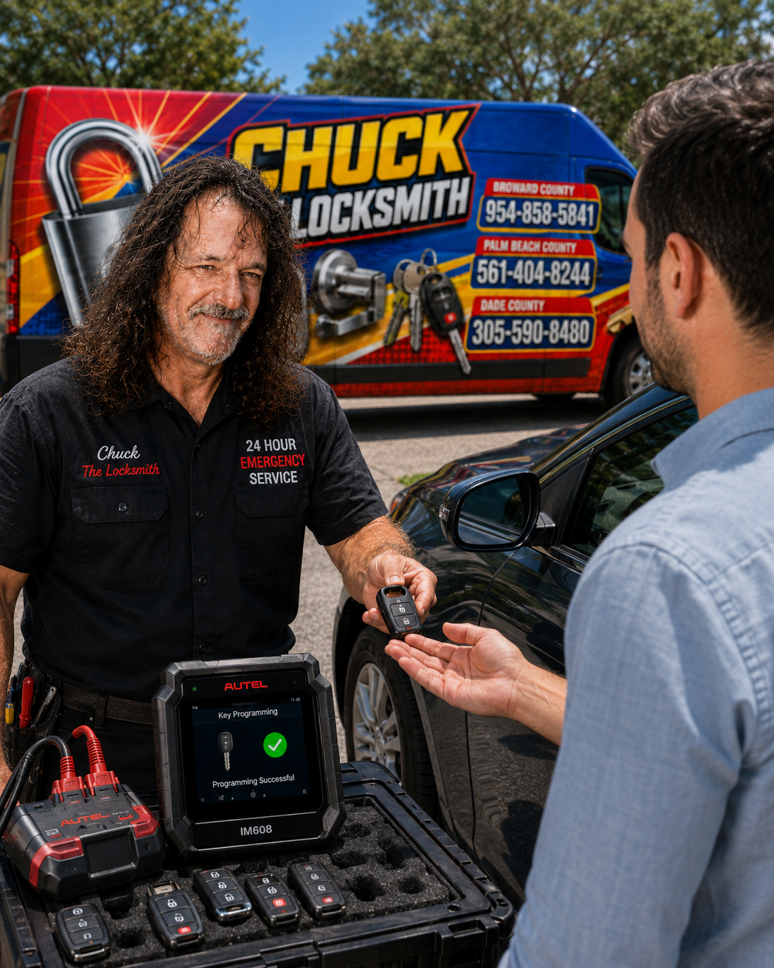 Car key replacement service for lost, broken or spare keys.