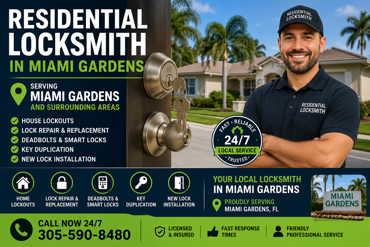 Residential Locksmith Miami Gardens