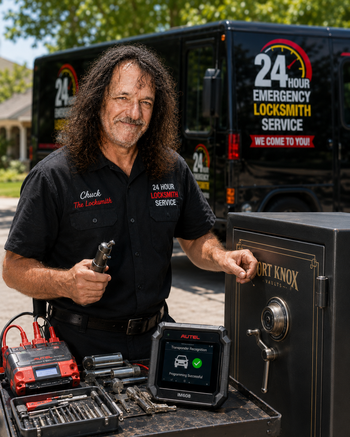 Safe lockout service for locked safe access problems.