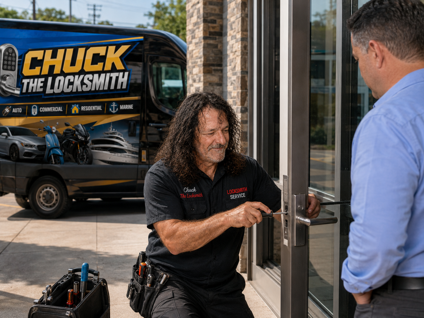 Commercial locksmith service for business locks, doors and access control.