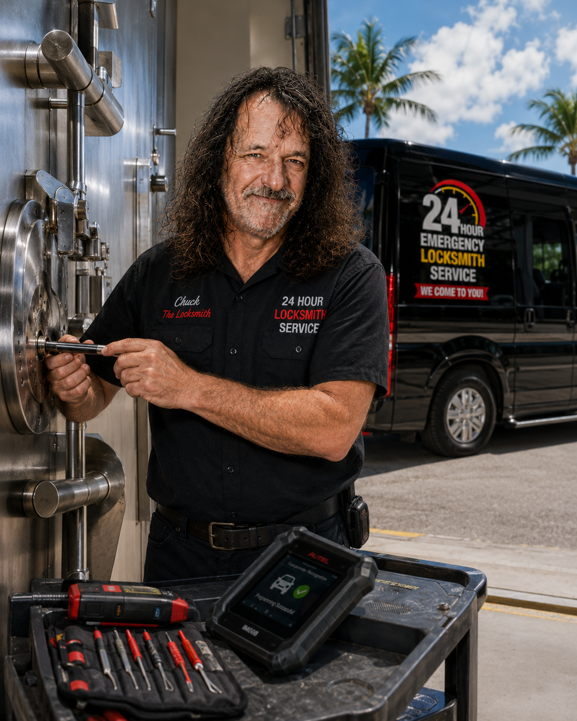 Safe and vault locksmith service for opening, repair and combination work.