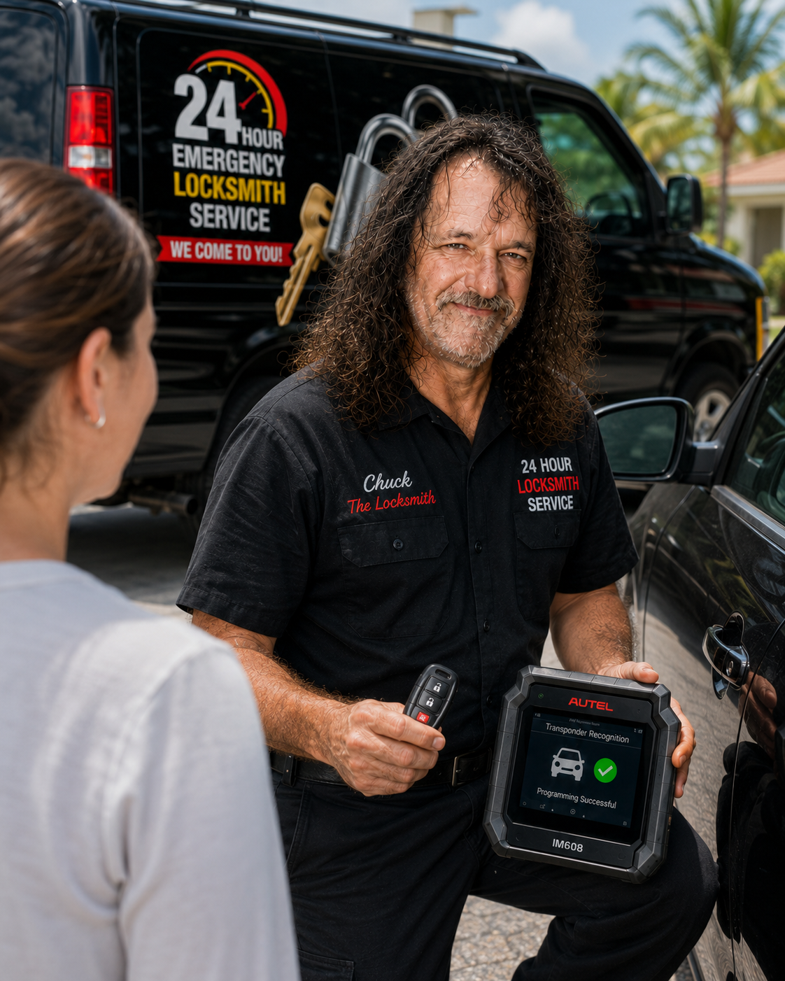 Auto locksmith service for vehicle keys, locks and lockouts.